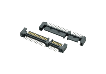 SATA 7+15P 公座DIP中间带鱼叉 